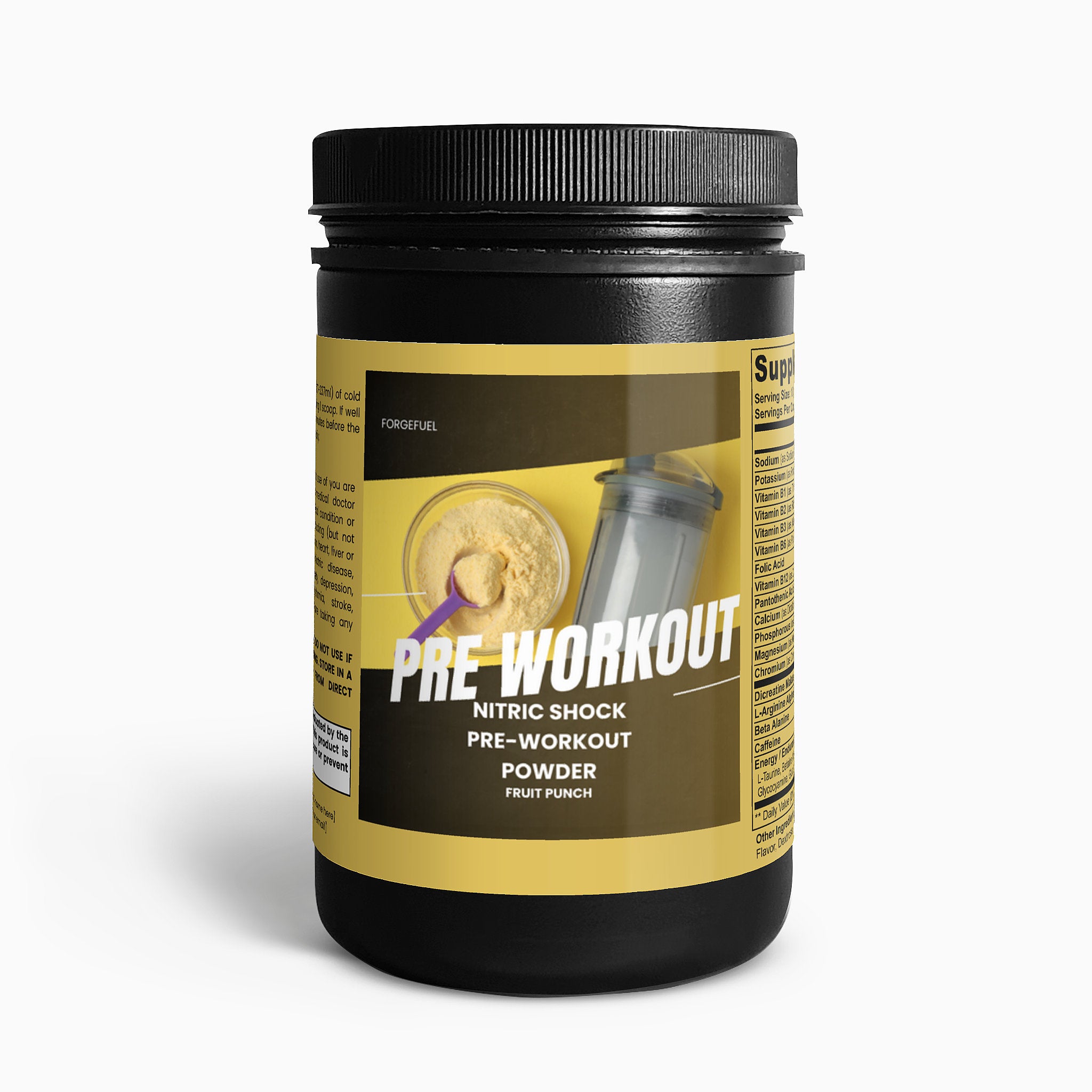 Nitric Shock Pre-Workout Powder (Fruit Punch)
